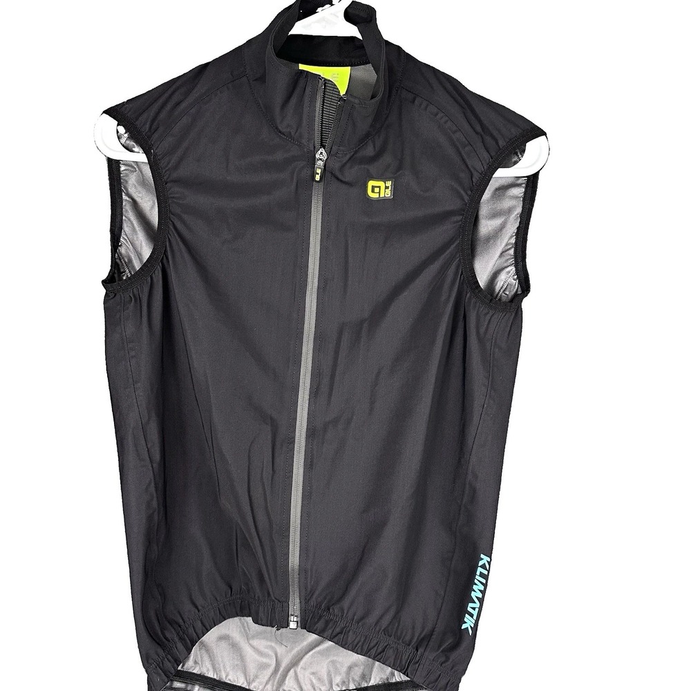 Alé Klimatik Windstopper Cycling Vest Full Zip Lightweight Black Gray S